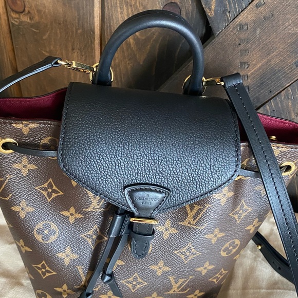 TRADED💝Louis Vuitton Montsouris Backpack BB monogram black noir purse - Picture 12 of 12